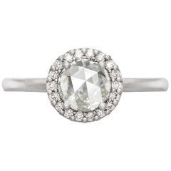 Aura 18 Karat White Gold Diamond Engagement Ring
