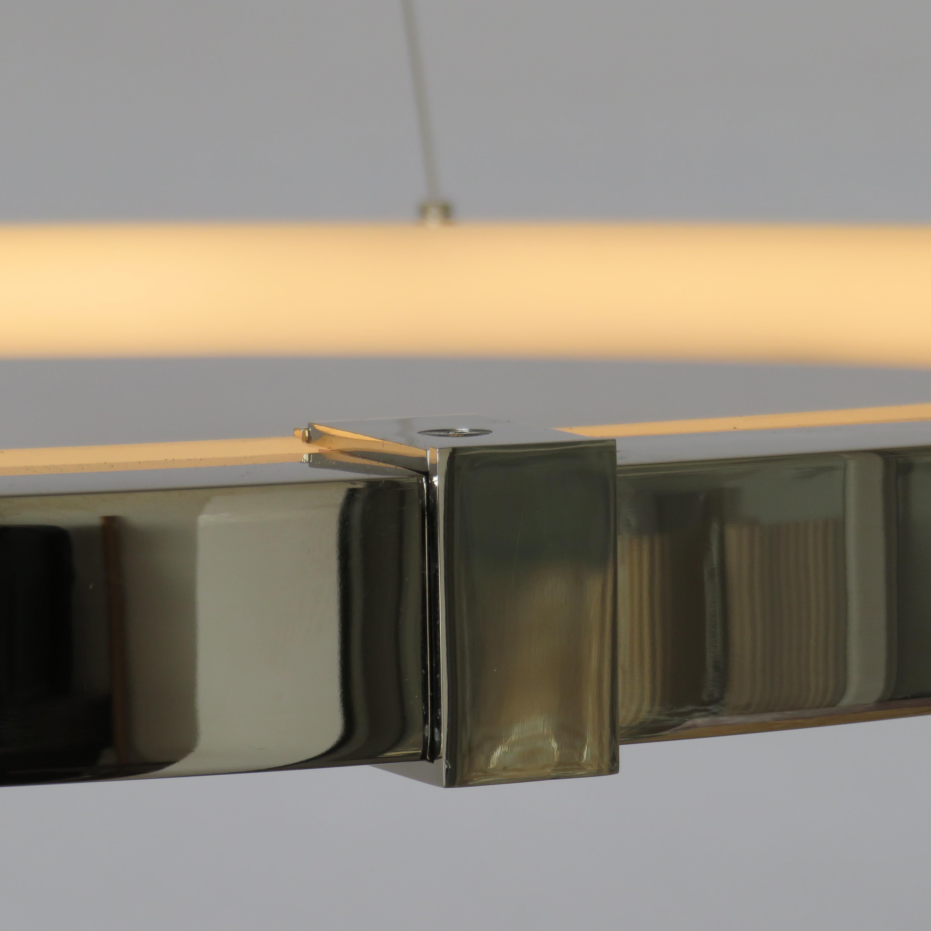 Aura Alto Inverso Pendant, Formed Acrylic Outer Diffuser For Sale 4