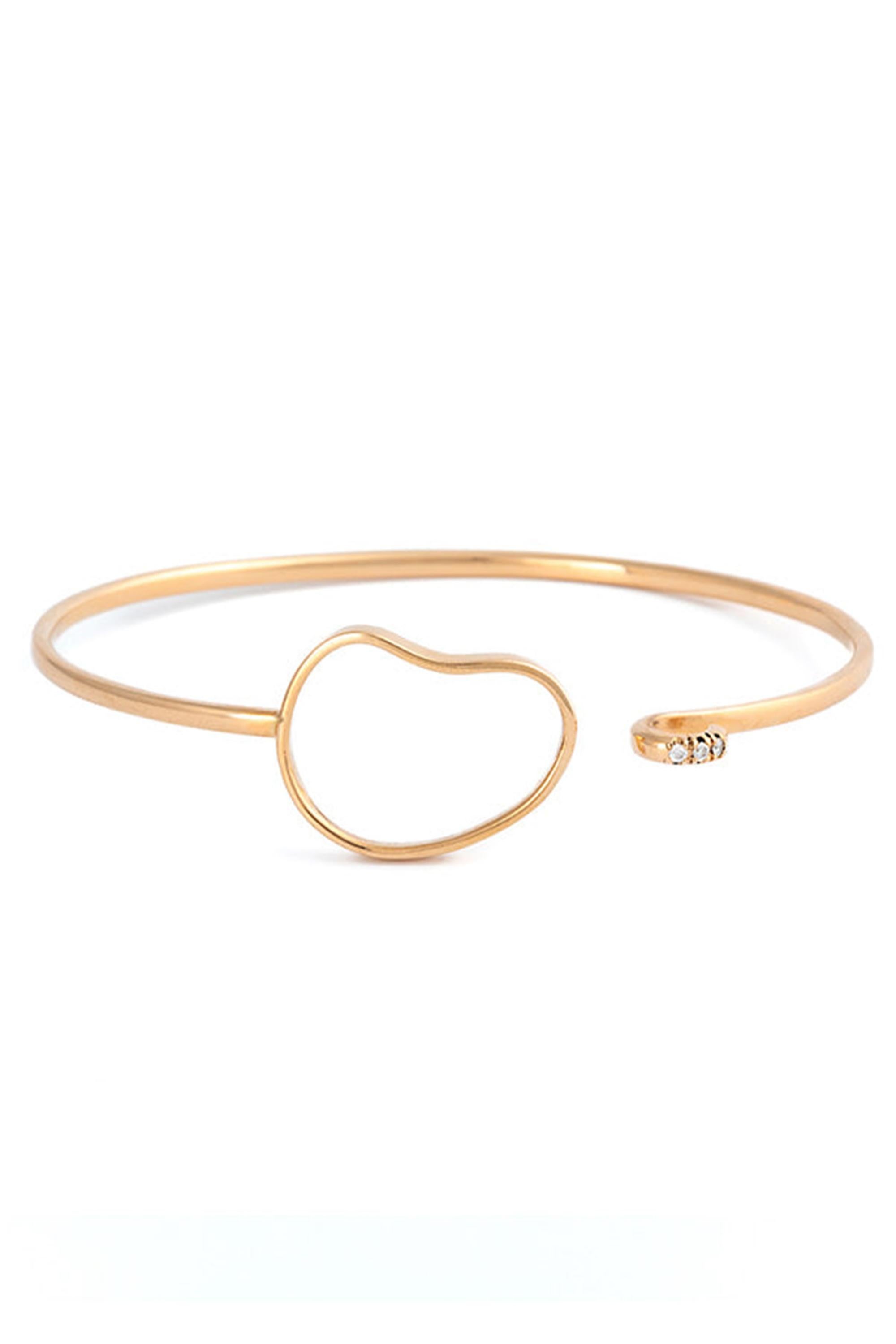 Pulsera AURA, Oro rosa 18k con pavé de diamantes Contemporáneo en venta