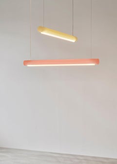 Aura Light Ceiling Pendant Apricot Lamp by Established & Sons
