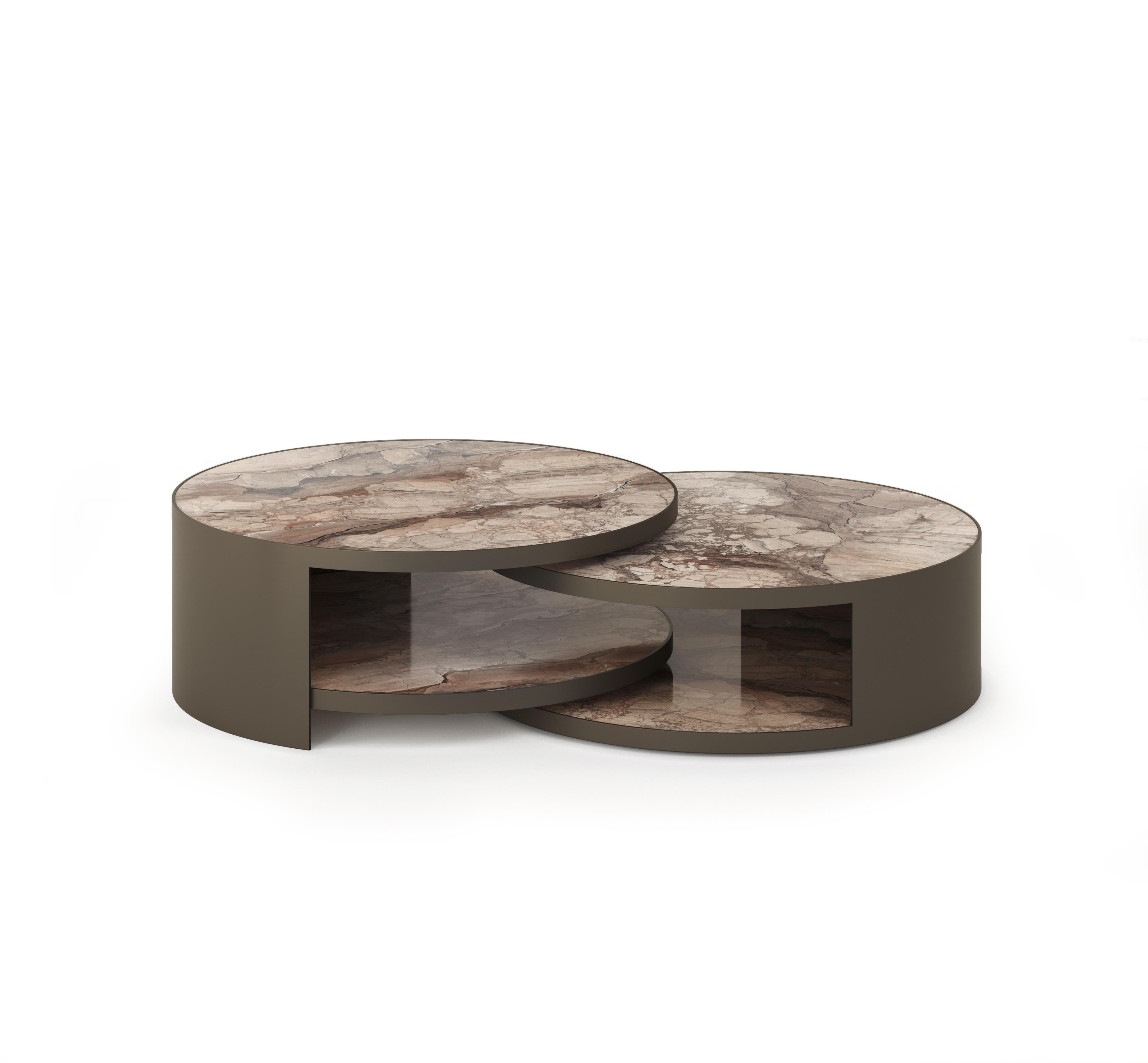 Portuguese ZAGAS Aura Low Coffee Table For Sale