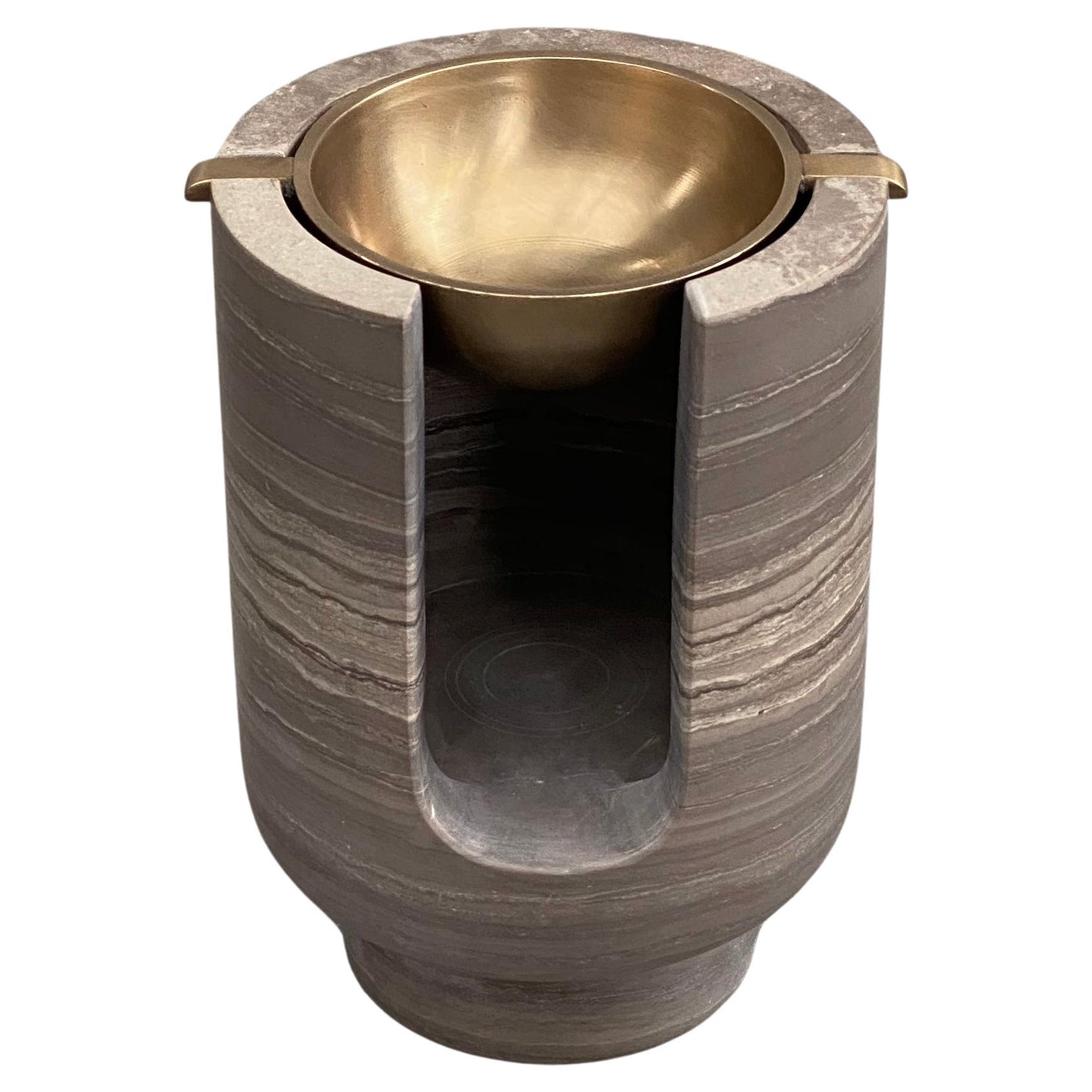 AURA Oil Burner in Smoke Grey with BB Bowl For Sale