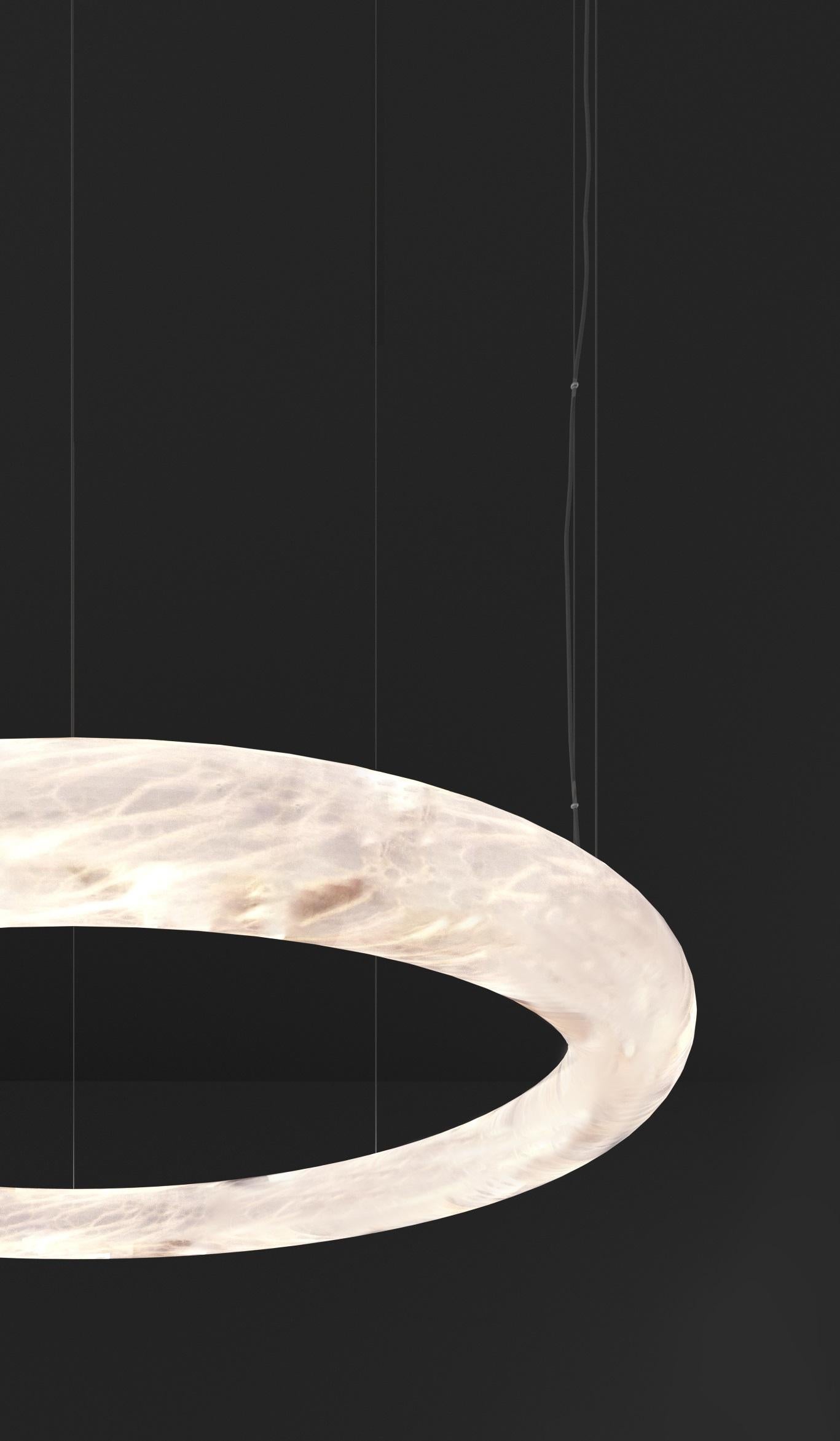 Modern Aura Pendant Light 105 by Alabastro Italiano For Sale