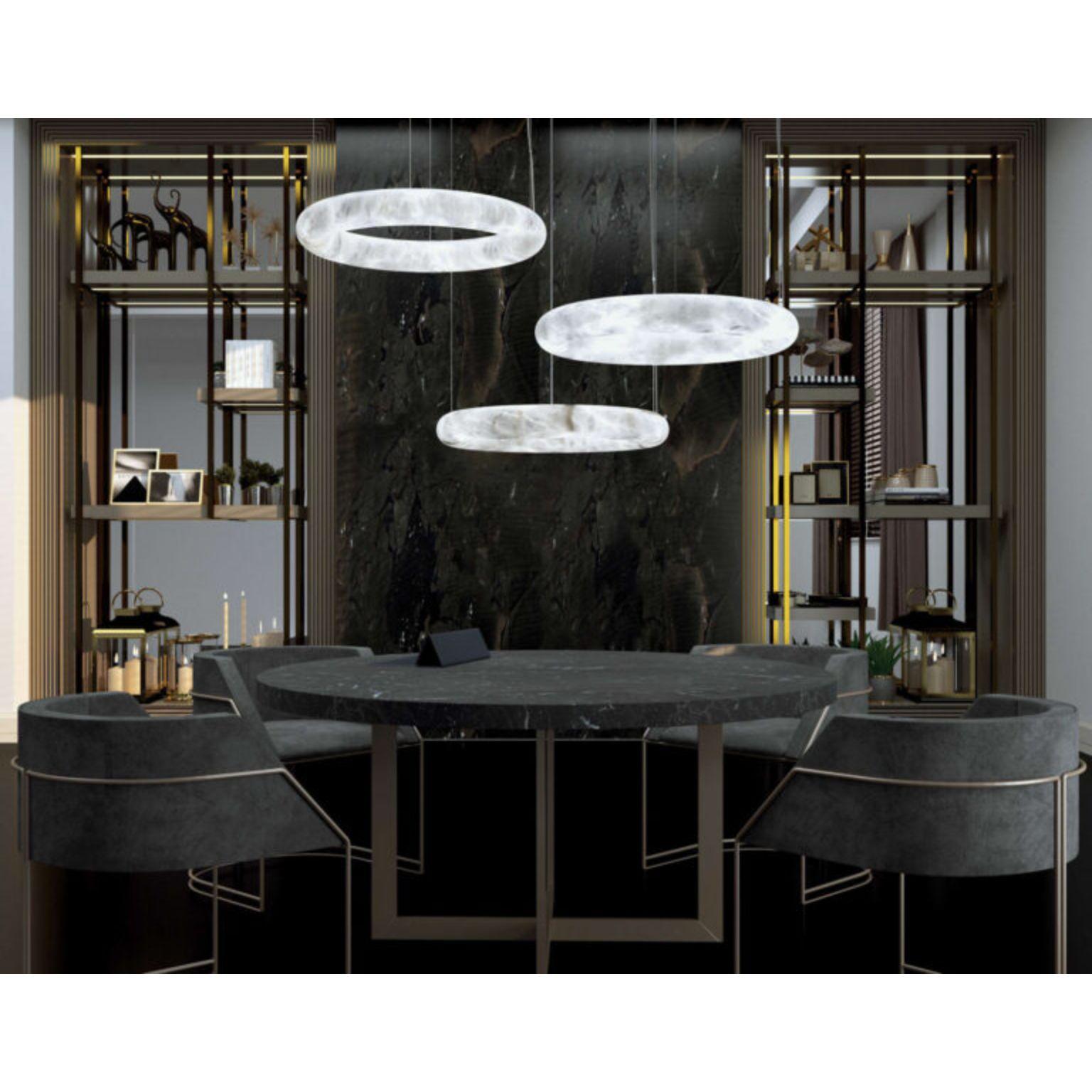 Contemporary Aura Pendant Light 56 by Alabastro Italiano For Sale