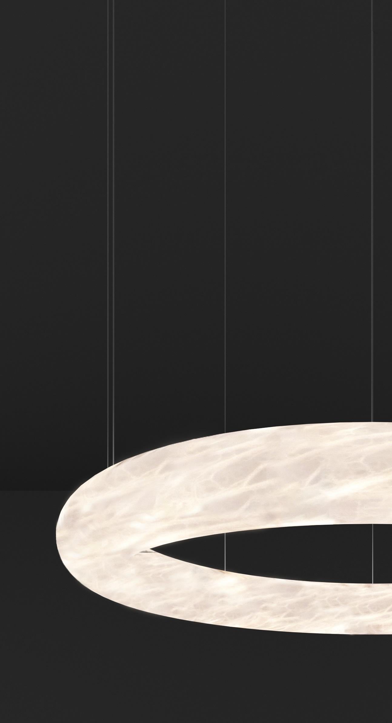 Modern Aura Pendant Light 80 by Alabastro Italiano For Sale