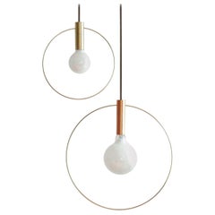 Aura 15” Pendant Light in Copper or Brass