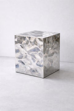 Aura Sculptural Metal Pedestal by Veliento