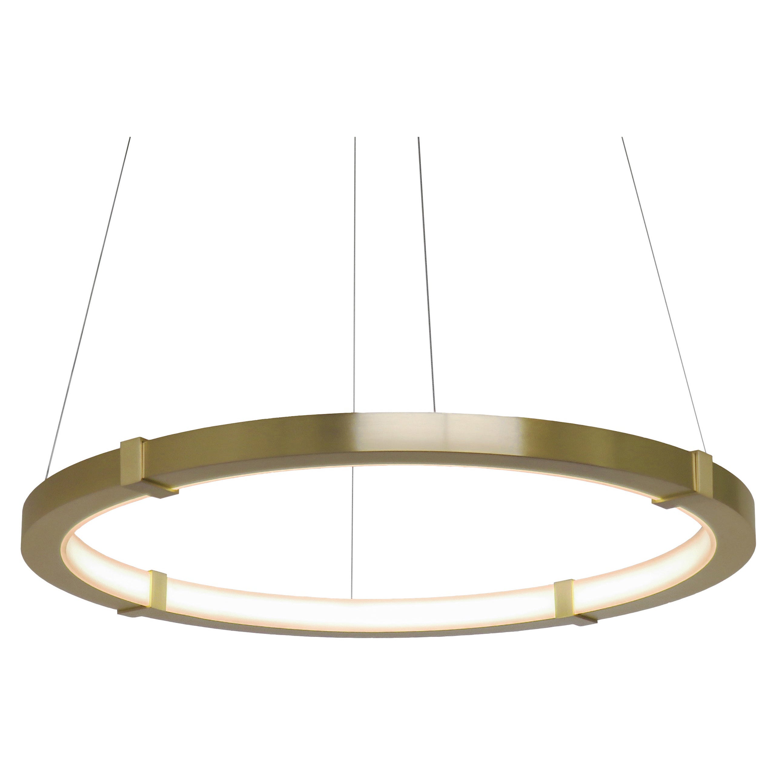 Aura Pendentif mince Aura, laiton satiné, 91,44 cm