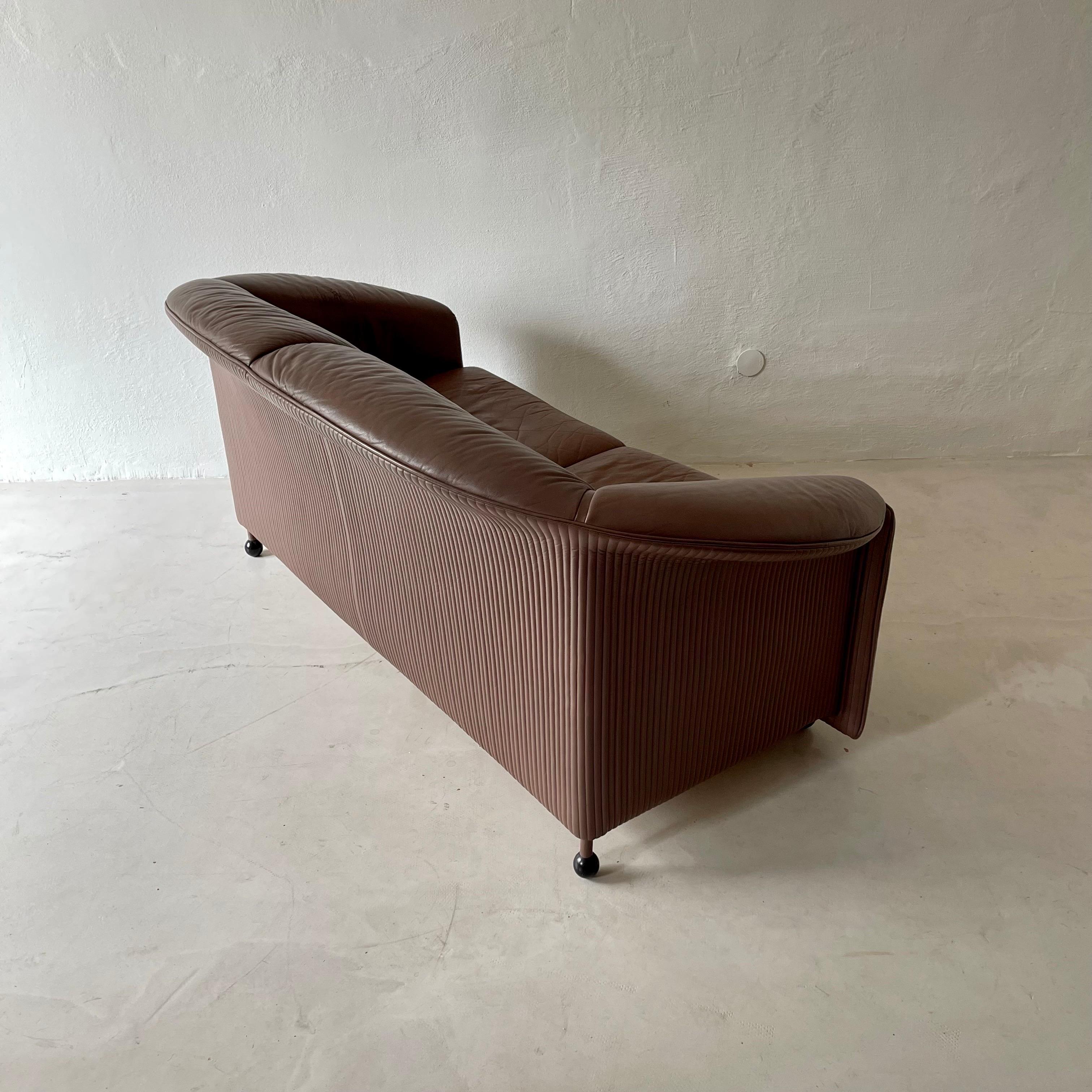 Leather Aura Sofa Loveseat by Paolo Piva for Wittmann For Sale