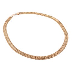 Aurafin Woven Gold Necklace