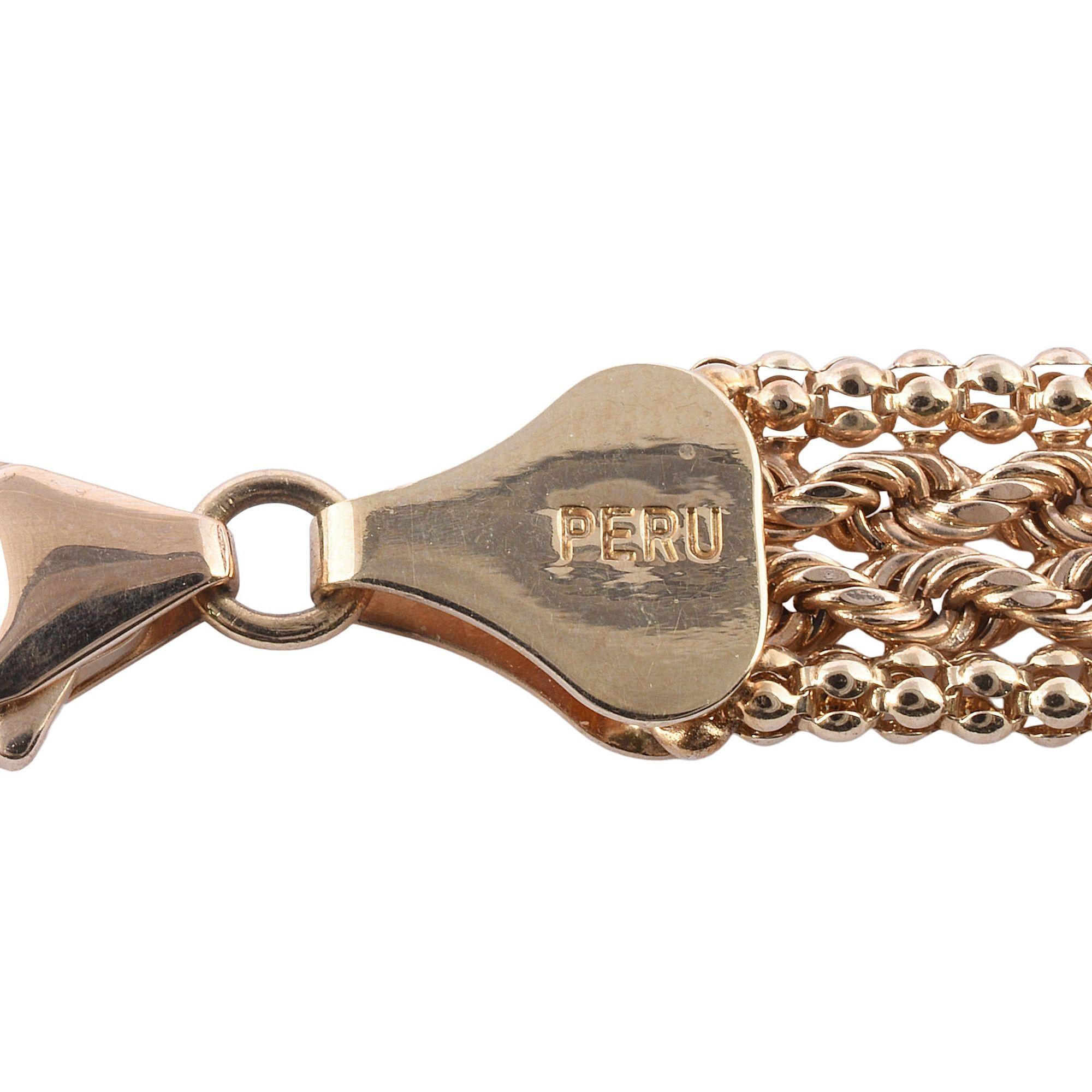 Women's Aurafin Woven Gold Necklace For Sale
