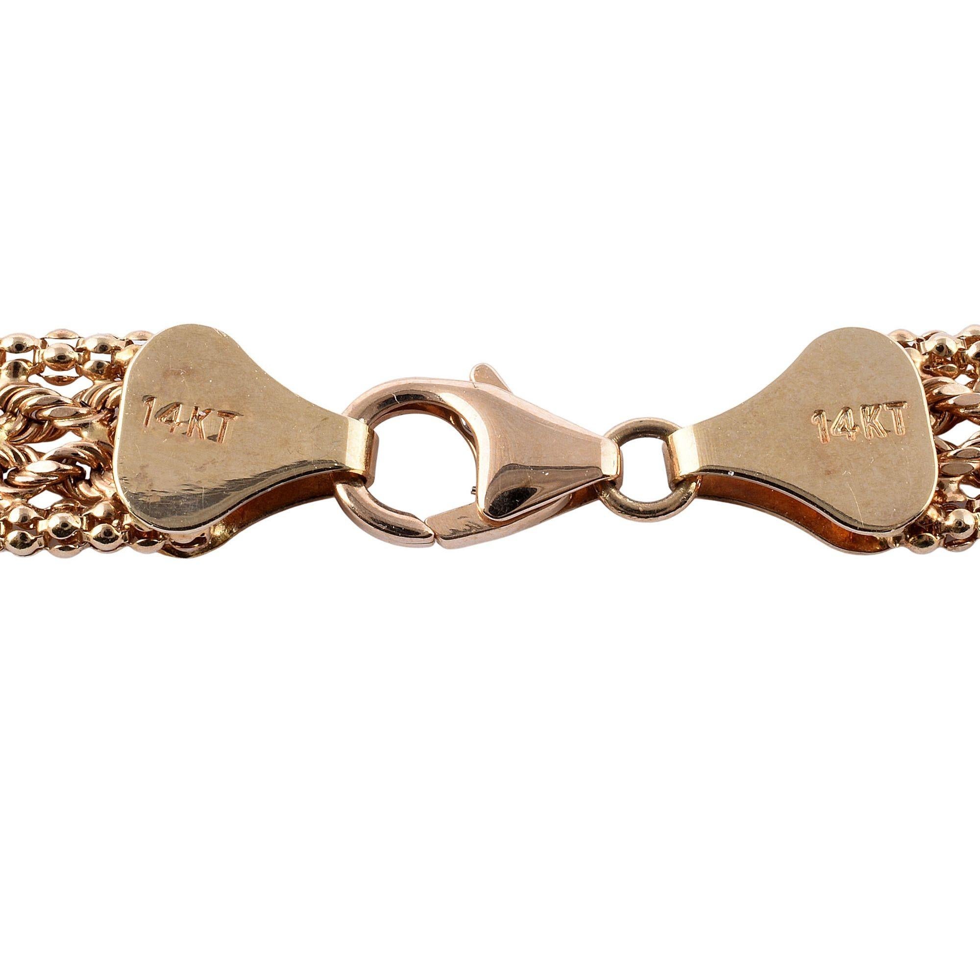 Aurafin Woven Gold Necklace For Sale 1