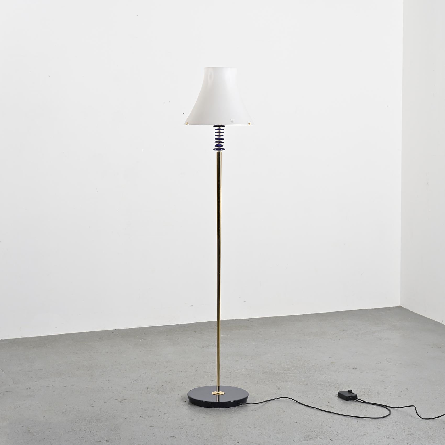 Mid-Century Modern Lampadaire Auras Italia, Murano, circa 1989