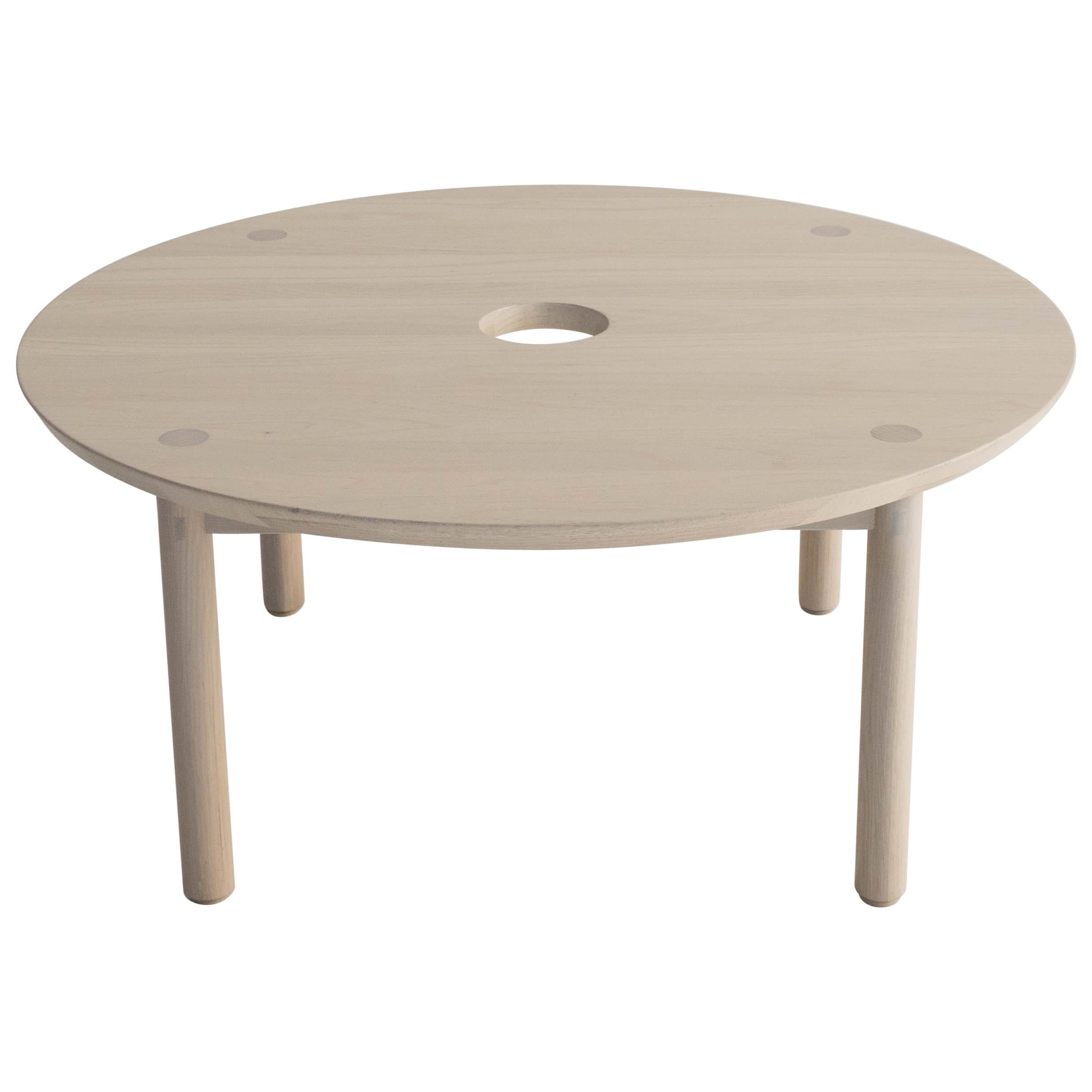 Aurea Coffee Table by Sun at Six, Nude, Minimalist / Midcentury Table in Wood For Sale