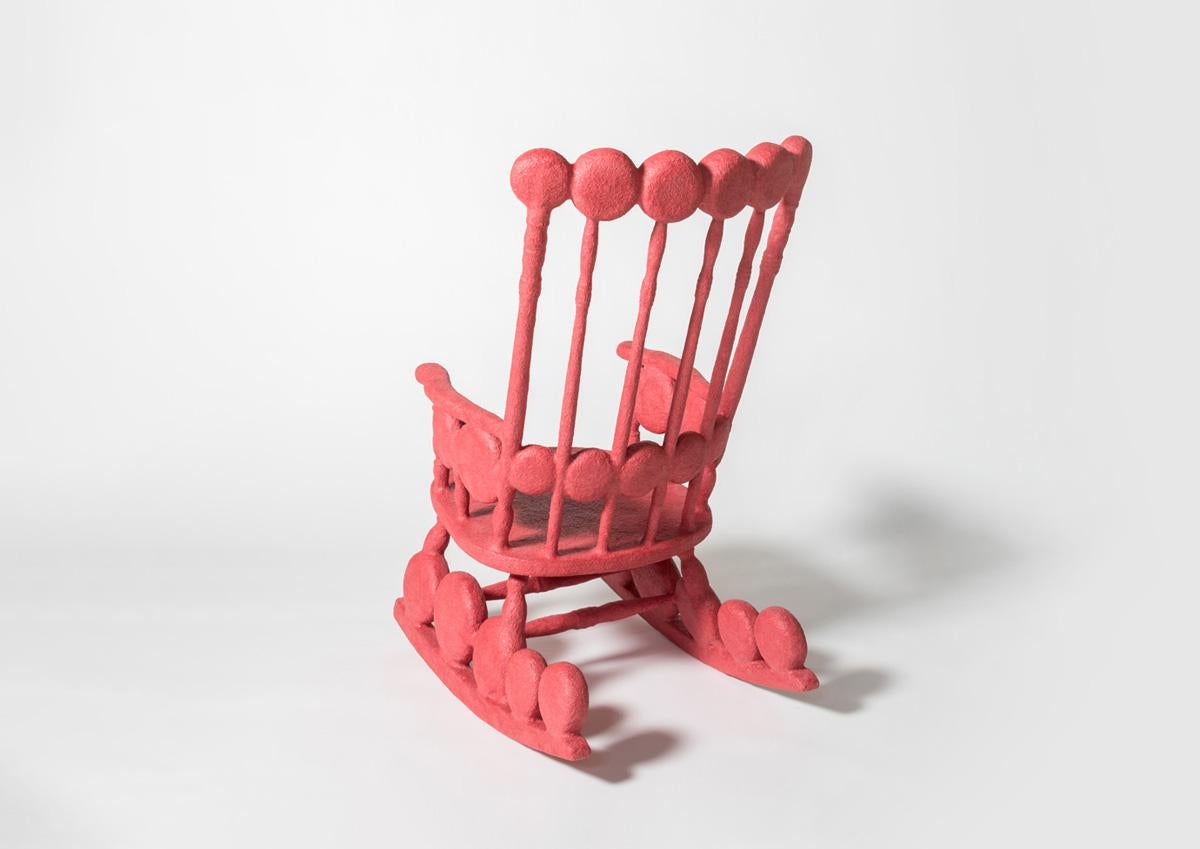 Aurea Rocking Chair by Polina Miliou In New Condition For Sale In Pireaus-Athens, Greece