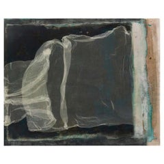Aurel Fritz Basedow, œuvre d'art « Fleeting Thought », pigments de couleur soie, résine et bois