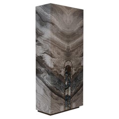 Aurelia Blue Palissandro Marble Cabinet by Sheree Stuart Design