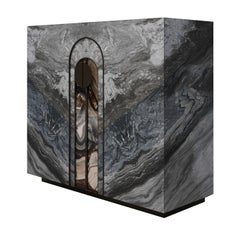 Consola de mármol Aurelia Azul Palissandro de Sheree Stuart Design