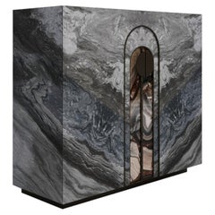 Consola de mármol Aurelia Azul Palissandro de Sheree Stuart Design