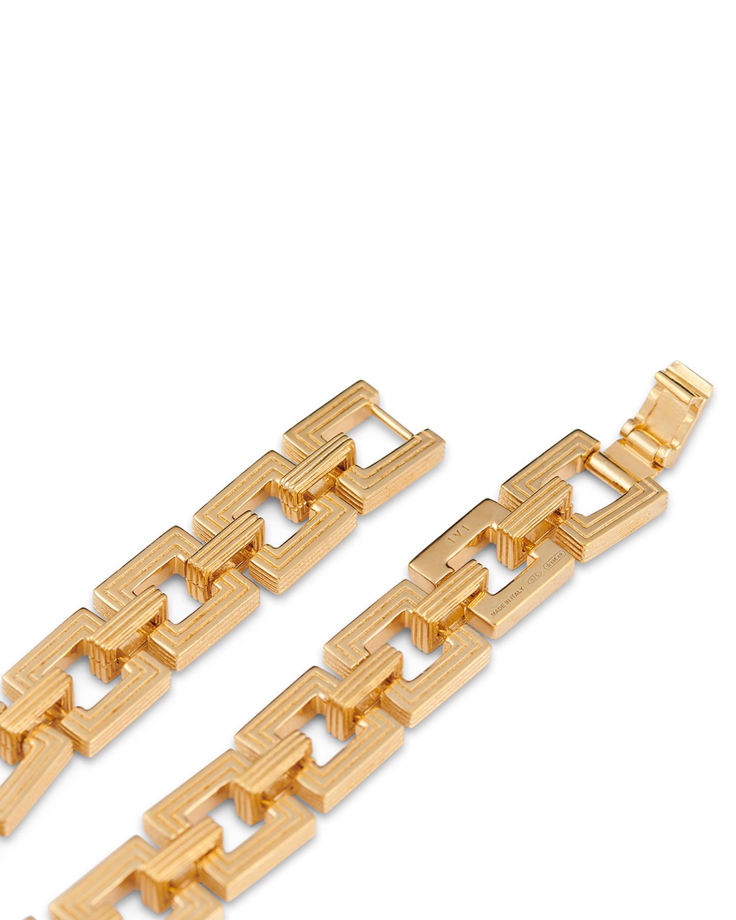 Gold Chain Bracelet - Size Small - 7.5 inches In New Condition For Sale In Los Angeles, CA