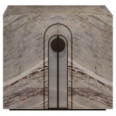 Aurelia Fior di Pesco Marble Console Cabinet by Sheree Stuart Design