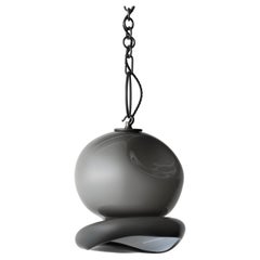 Aurelia Pendant: Oil-Rubbed Bronze/Charcoal Glass by Avram Rusu Studio