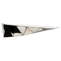 Aurelia Shelf in Welded Mirror-Polished Stainless Steel by Julian Mayor
