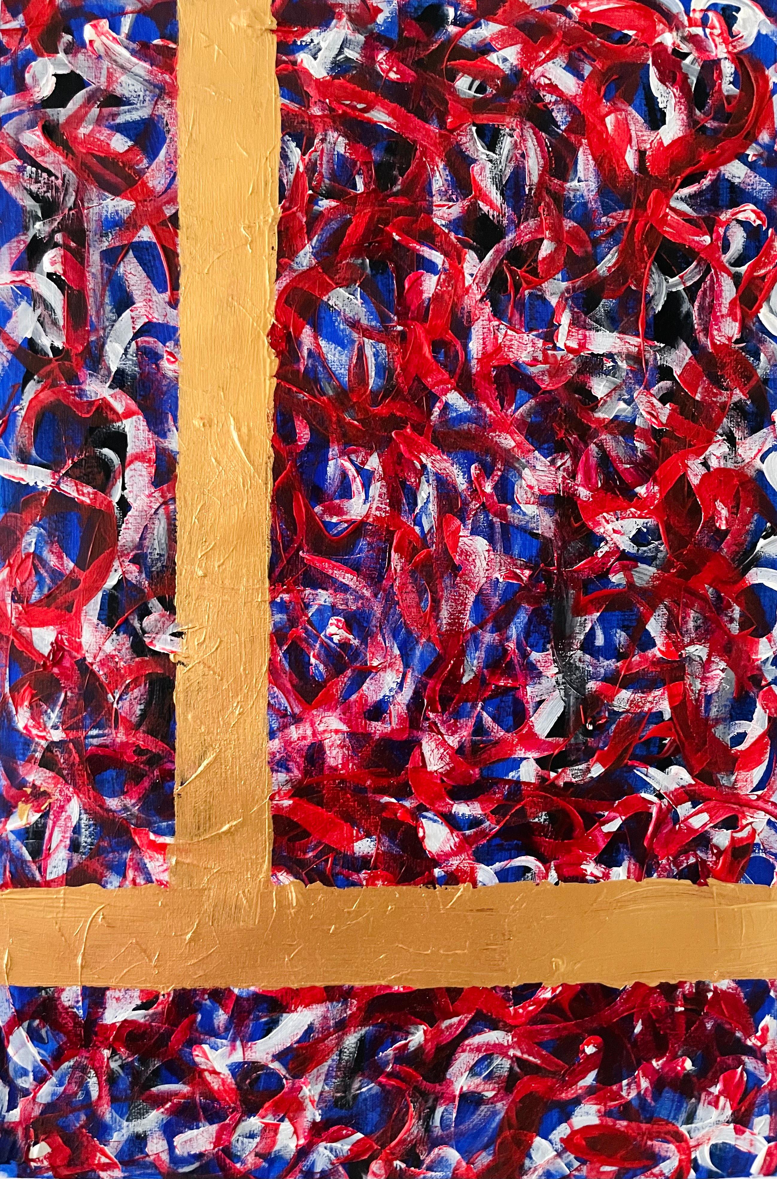 Created in 2025, Fabric of a Heartless Storm is an original acrylic on paper (41 x 31 cm) presented in new and excellent condition. This contemporary abstract painting showcases Aurelian Dinu’s distinctive balance between intensity and control.