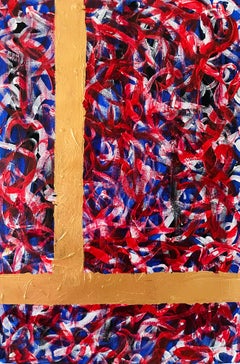 Fabric of a Heartless Storm - Acrylic on Paper, Abstract Painting, 2025