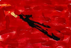 Pensavo che sarei stato il tuo amore per sempre - Pittura astratta acrilica su carta 2024