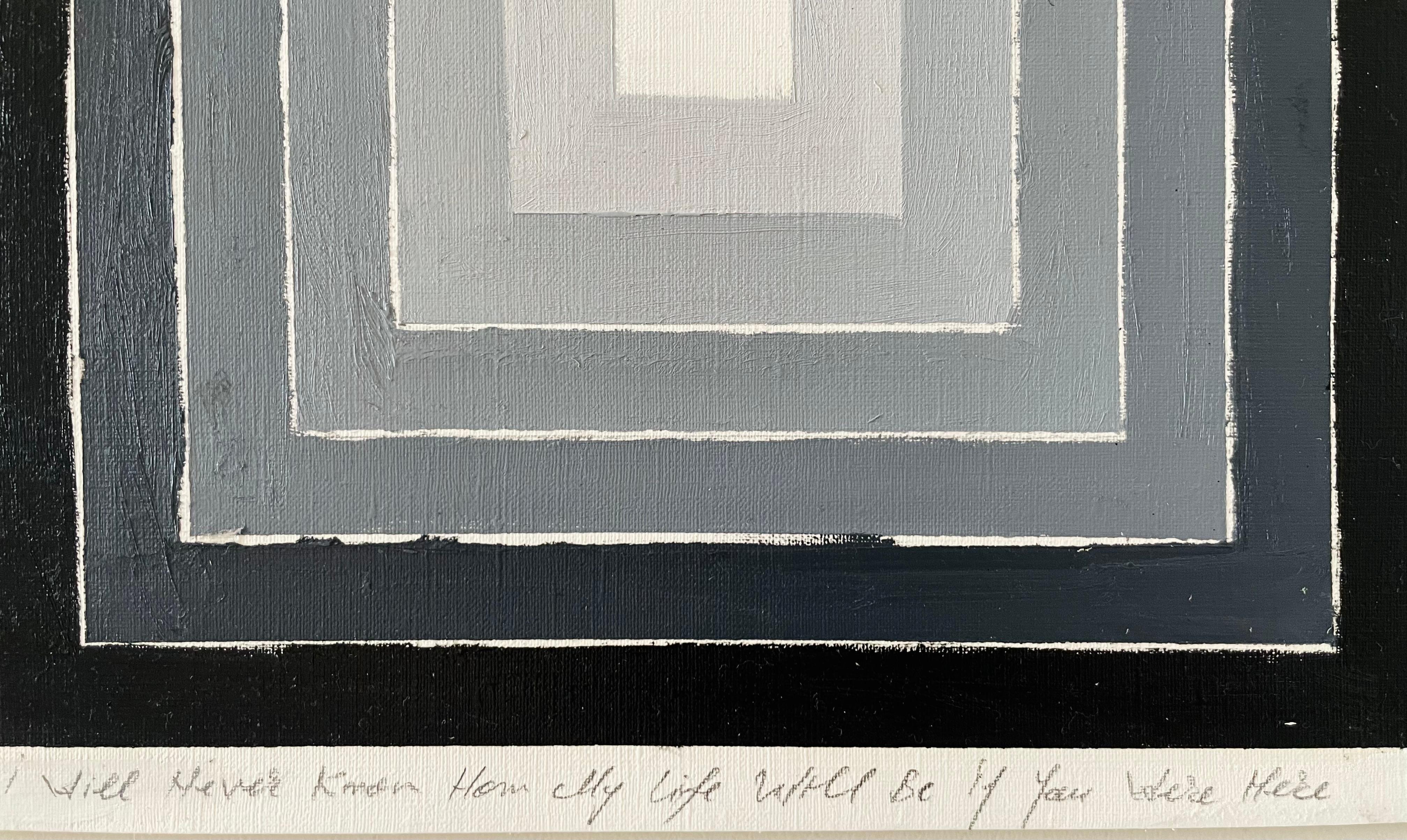 I Will Never Know How My Life Would Be If - Oil on Paper, Abstract Painting 2024 For Sale 2