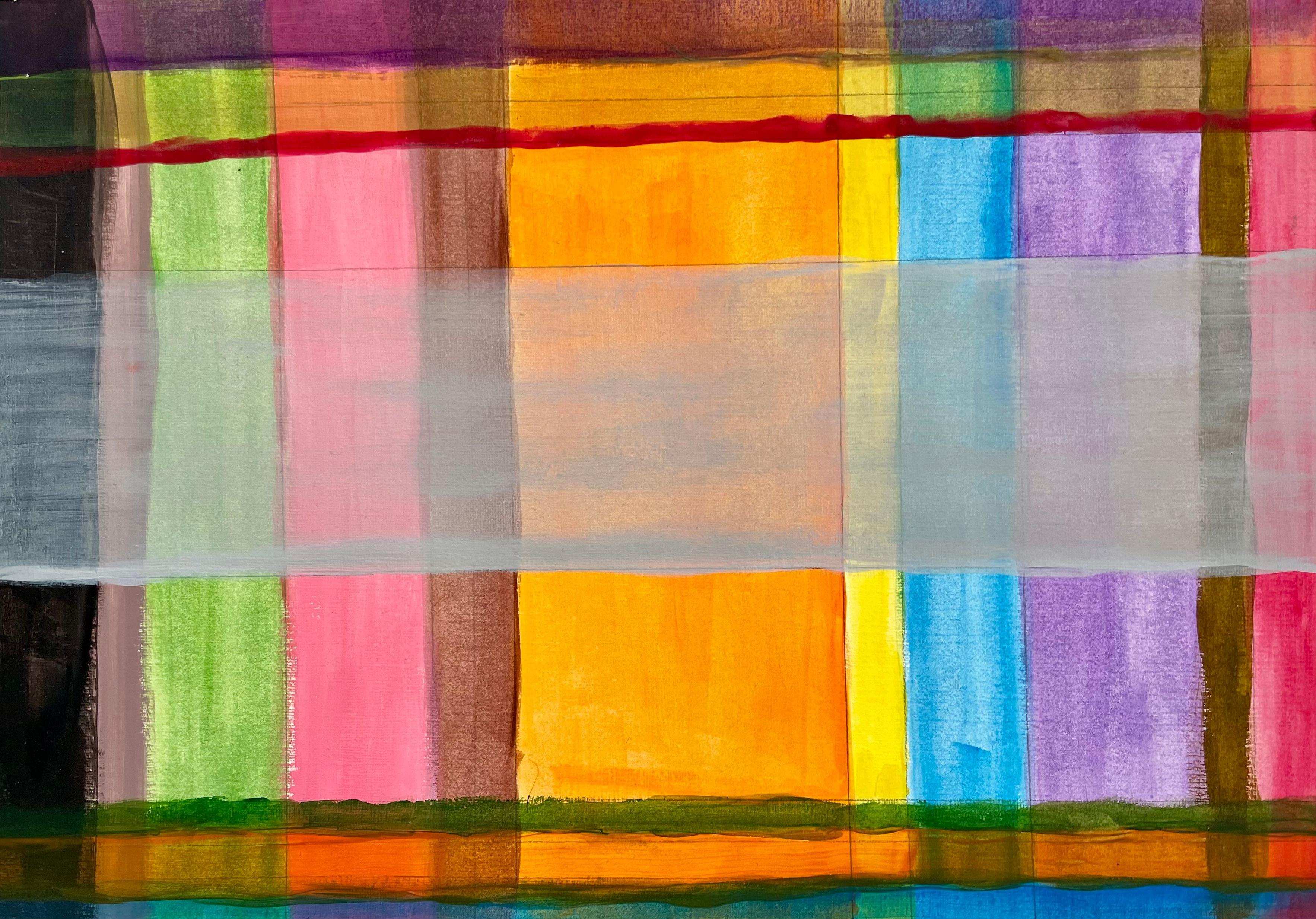 LIFE is Just a Way Through YOU – Acryl auf Papier, Abstraktes Gemälde, 2024 im Angebot 4