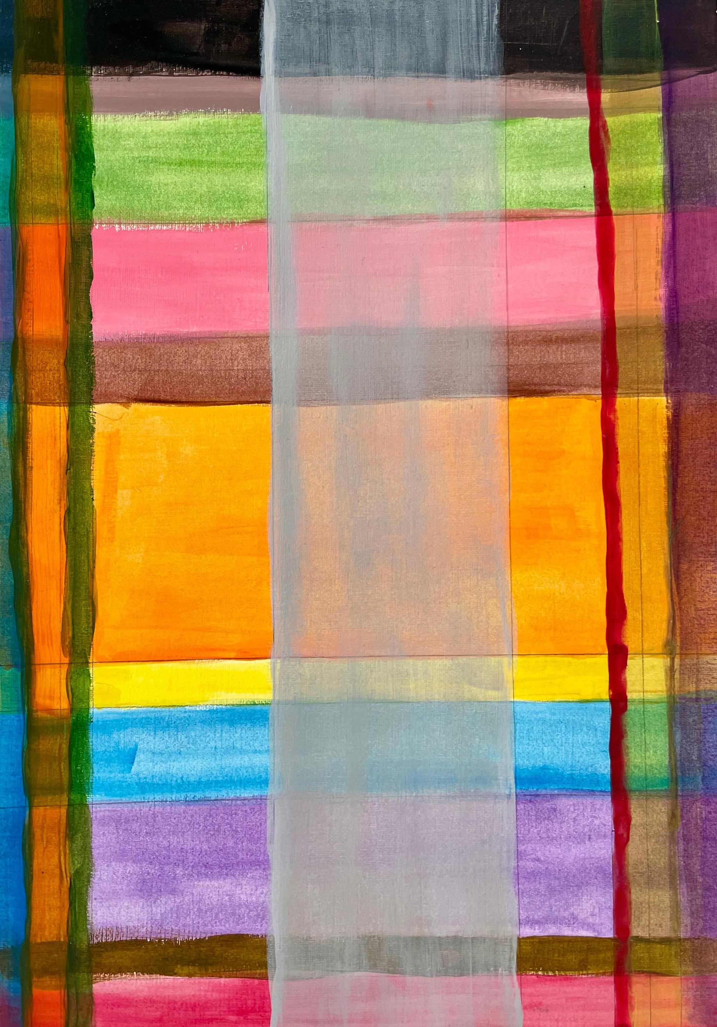 LIFE is Just a Way Through YOU – Acryl auf Papier, Abstraktes Gemälde, 2024 im Angebot 5