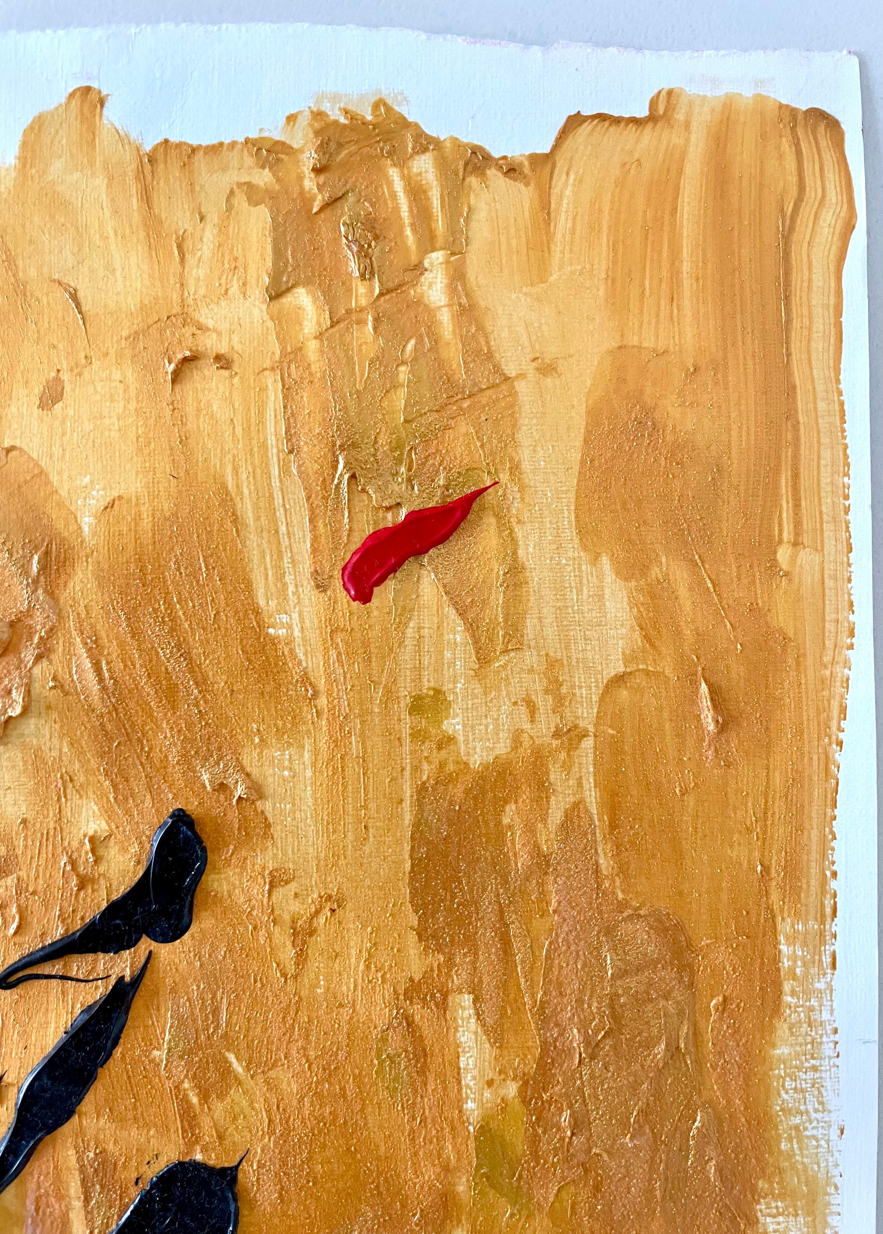 LUXURY Under My Skin – Acryl auf Papier, Abstraktes Gemälde, 2023 im Angebot 4