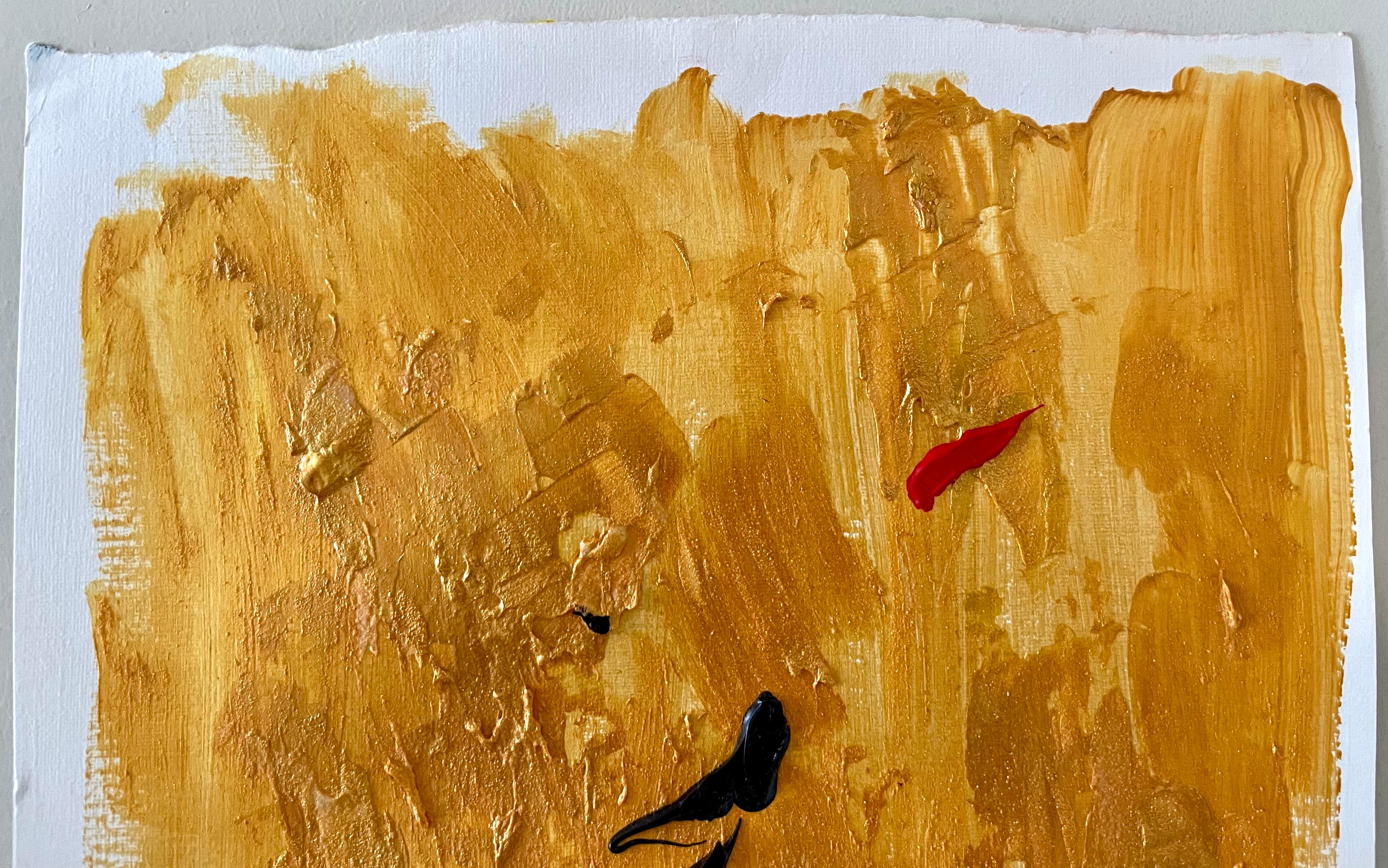 LUXURY Under My Skin – Acryl auf Papier, Abstraktes Gemälde, 2023 im Angebot 8