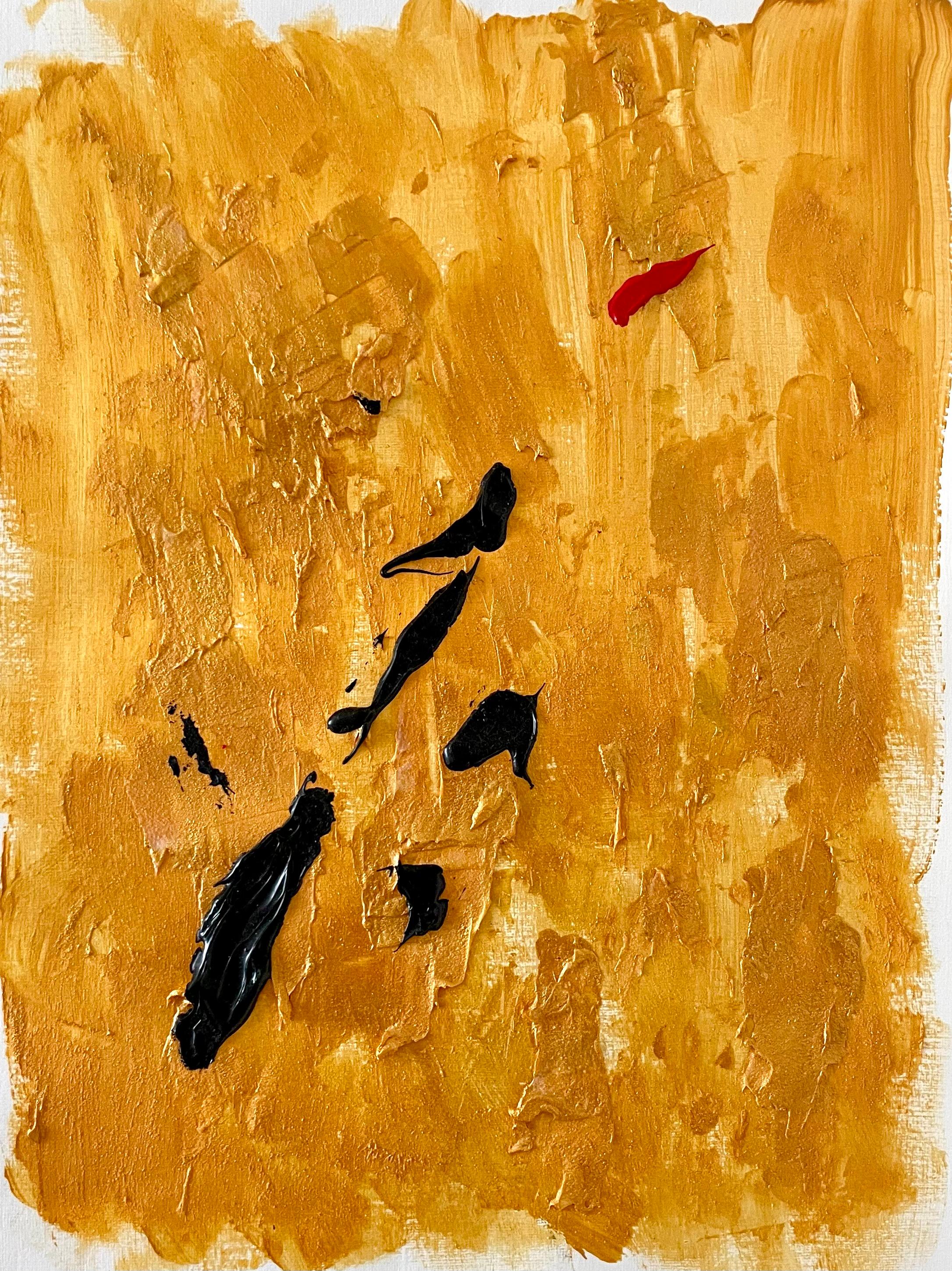 LUXURY Under My Skin – Acryl auf Papier, Abstraktes Gemälde, 2023 im Angebot 7