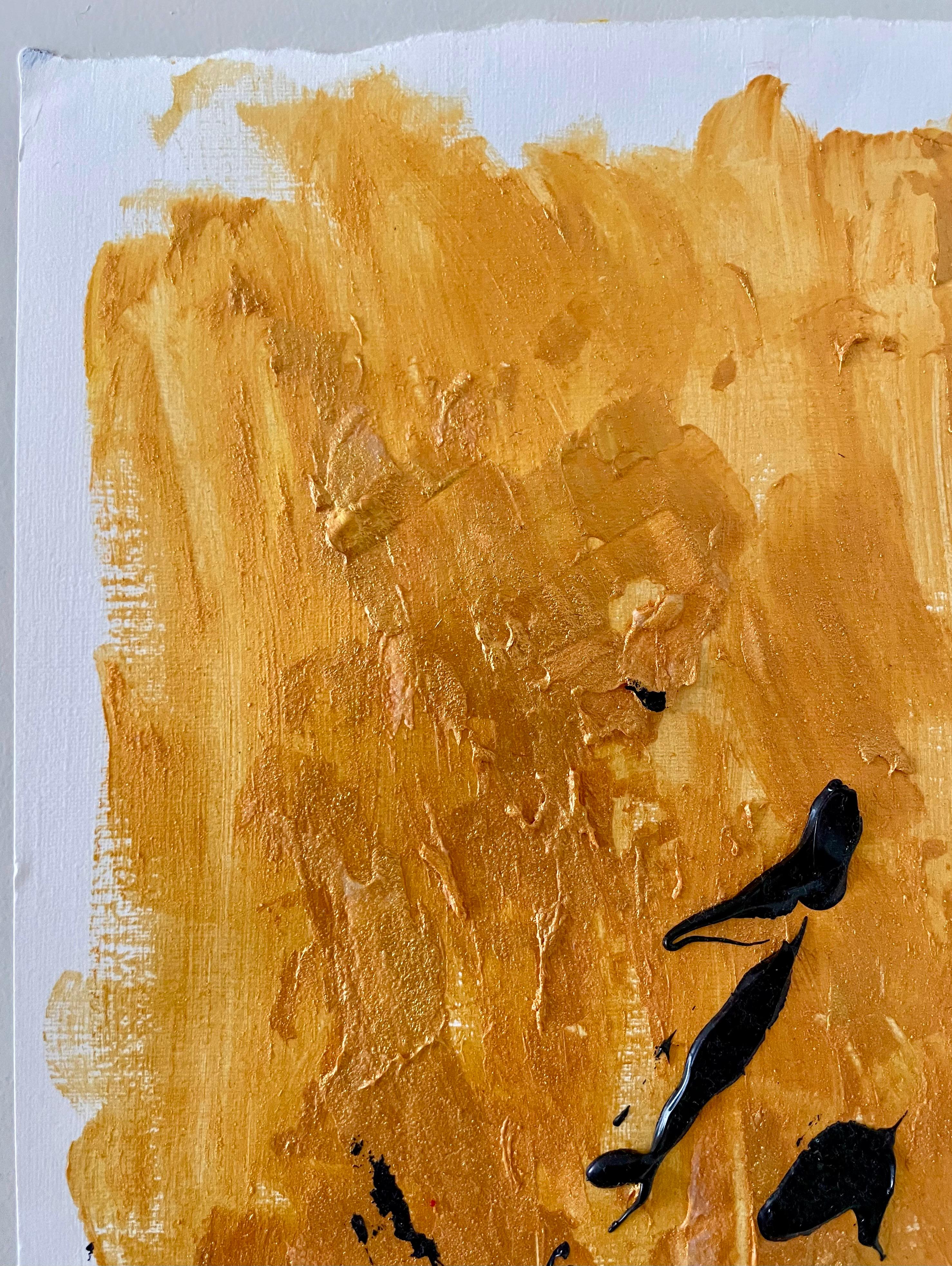 LUXURY Under My Skin – Acryl auf Papier, Abstraktes Gemälde, 2023 im Angebot 3