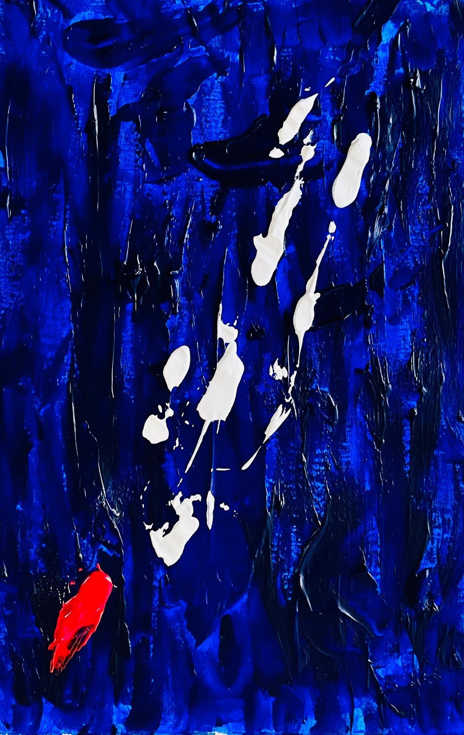 MY Biggest Dream is to Sleep Next to - Acryl auf Papier, Abstraktes Gemälde, 2024 im Angebot 3