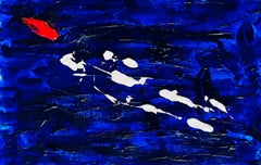 Il mio sogno più grande è dormire accanto a - Acrilico su carta, pittura astratta, 2024