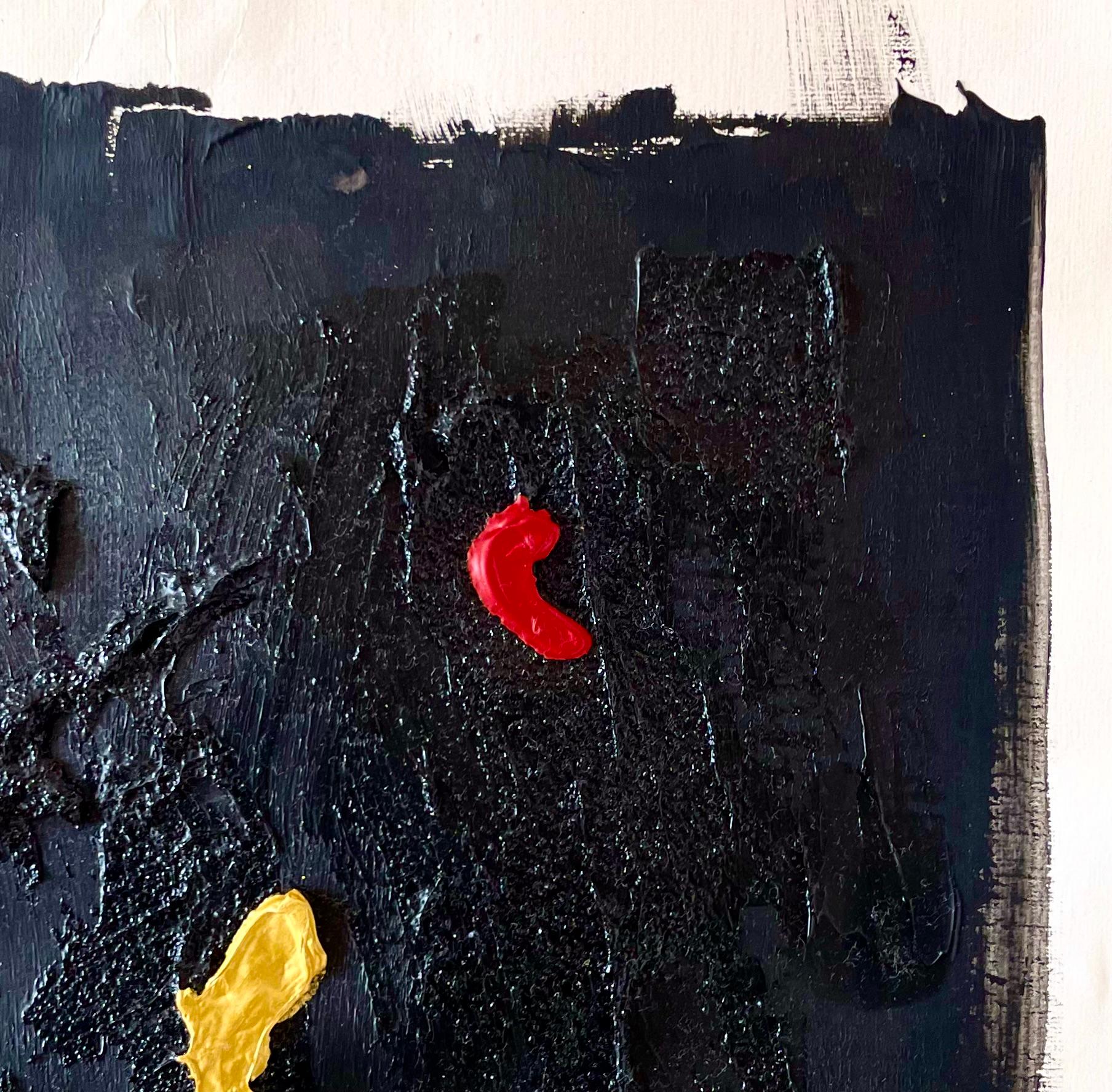 MY Blood is All I Have - Acrylic on Paper, Abstract Painting, 2023 For Sale 5