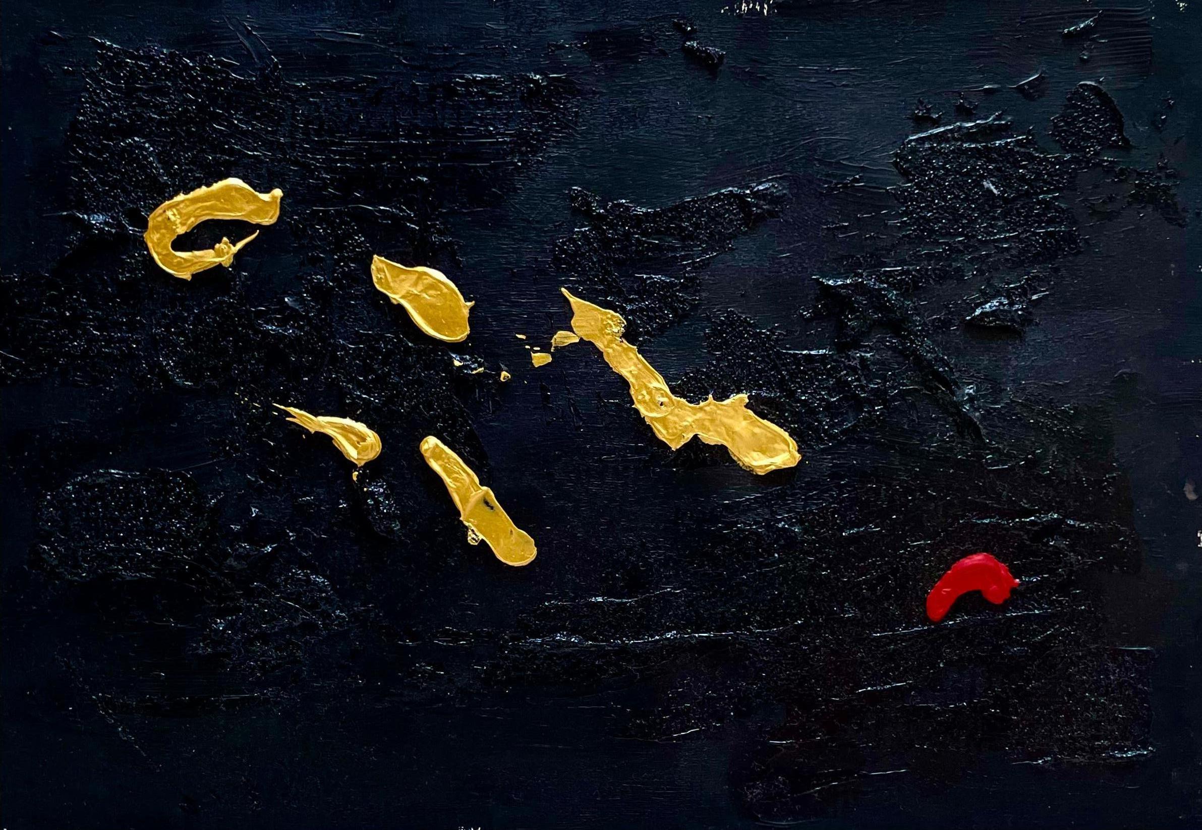 MY Blood is All I Have - Acrylic on Paper, Abstract Painting, 2023 For Sale 8