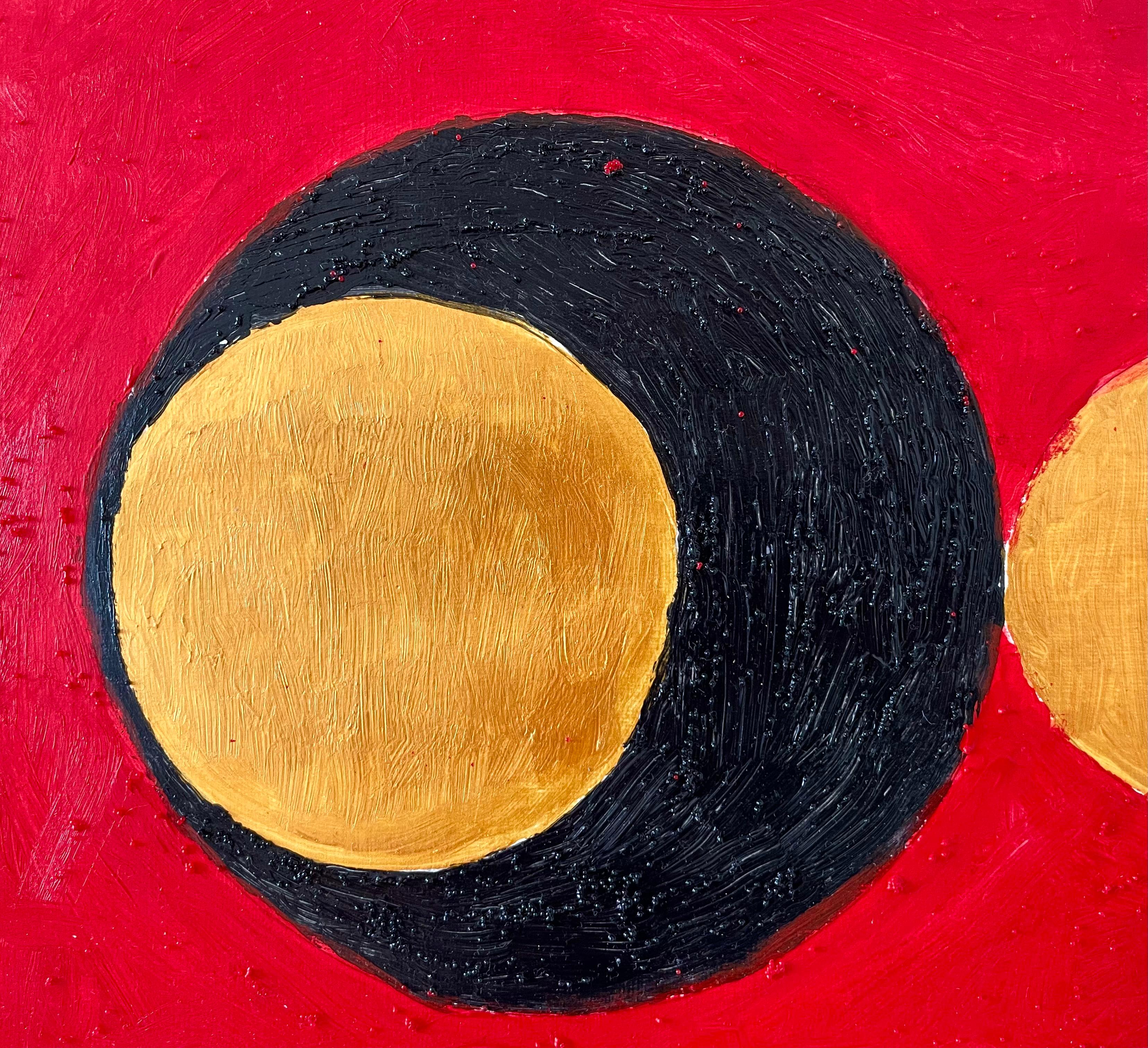 MY Soul is My Sun is My Sun – Acryl auf Papier, Abstraktes Gemälde, 2024 im Angebot 1