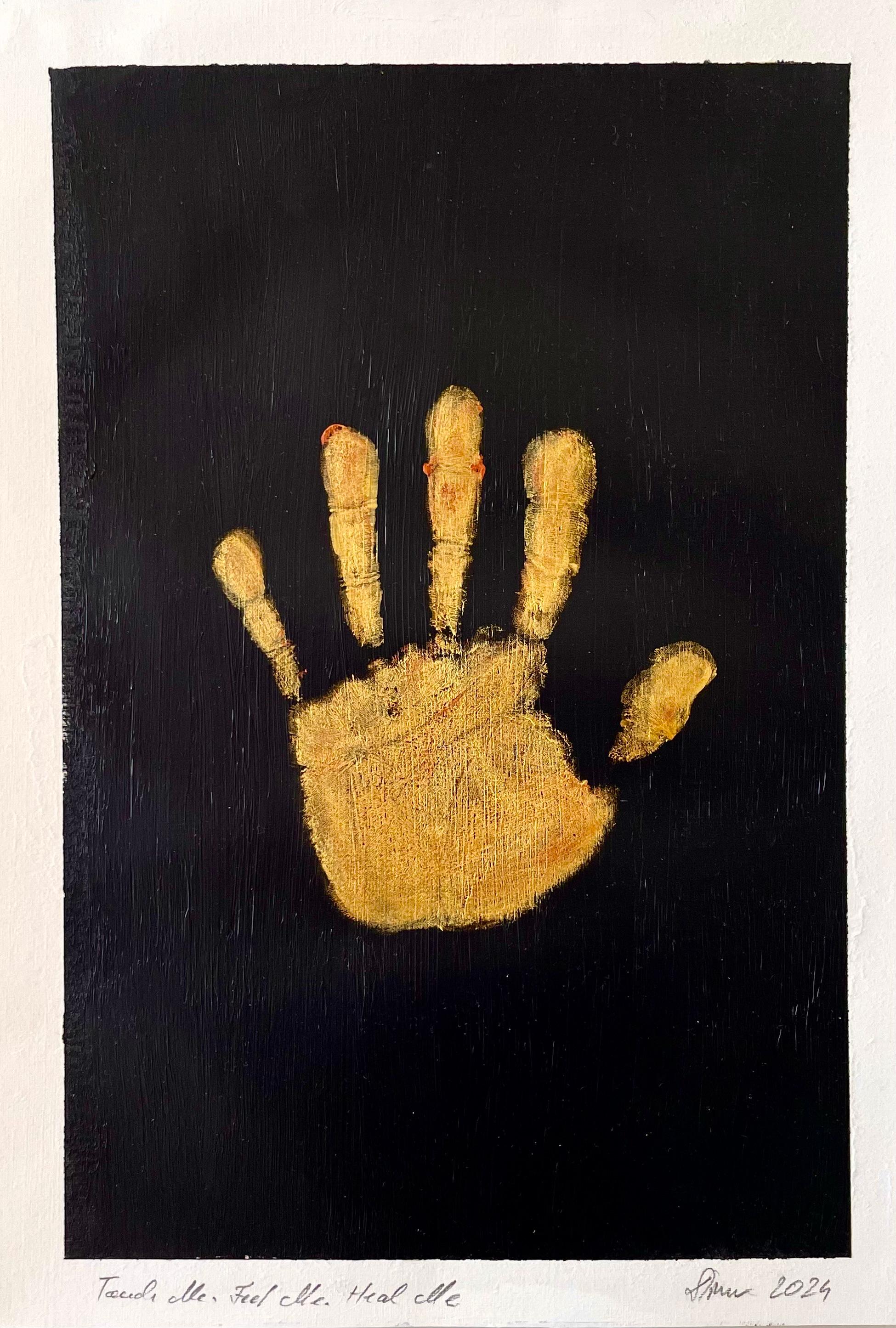 TOUCH Me. Feel Me. Heal Me - Acrylic on Paper, Abstract Painting, 2024 For Sale 1