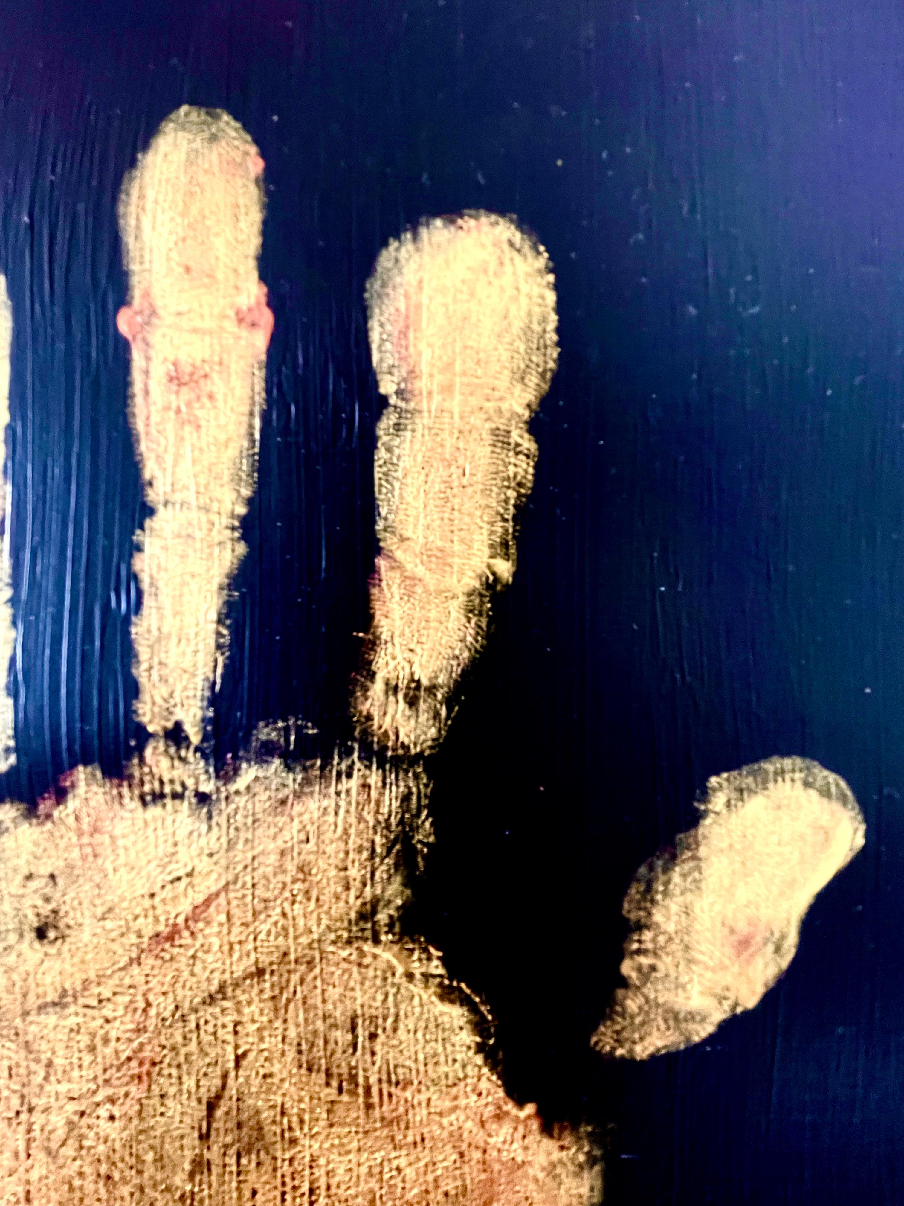 TOUCH Me. Feel Me. Heal Me - Acrylic on Paper, Abstract Painting, 2024 For Sale 5