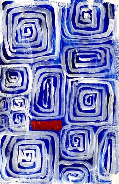 TU - Acrylic on Paper, Abstract Painting, 2024