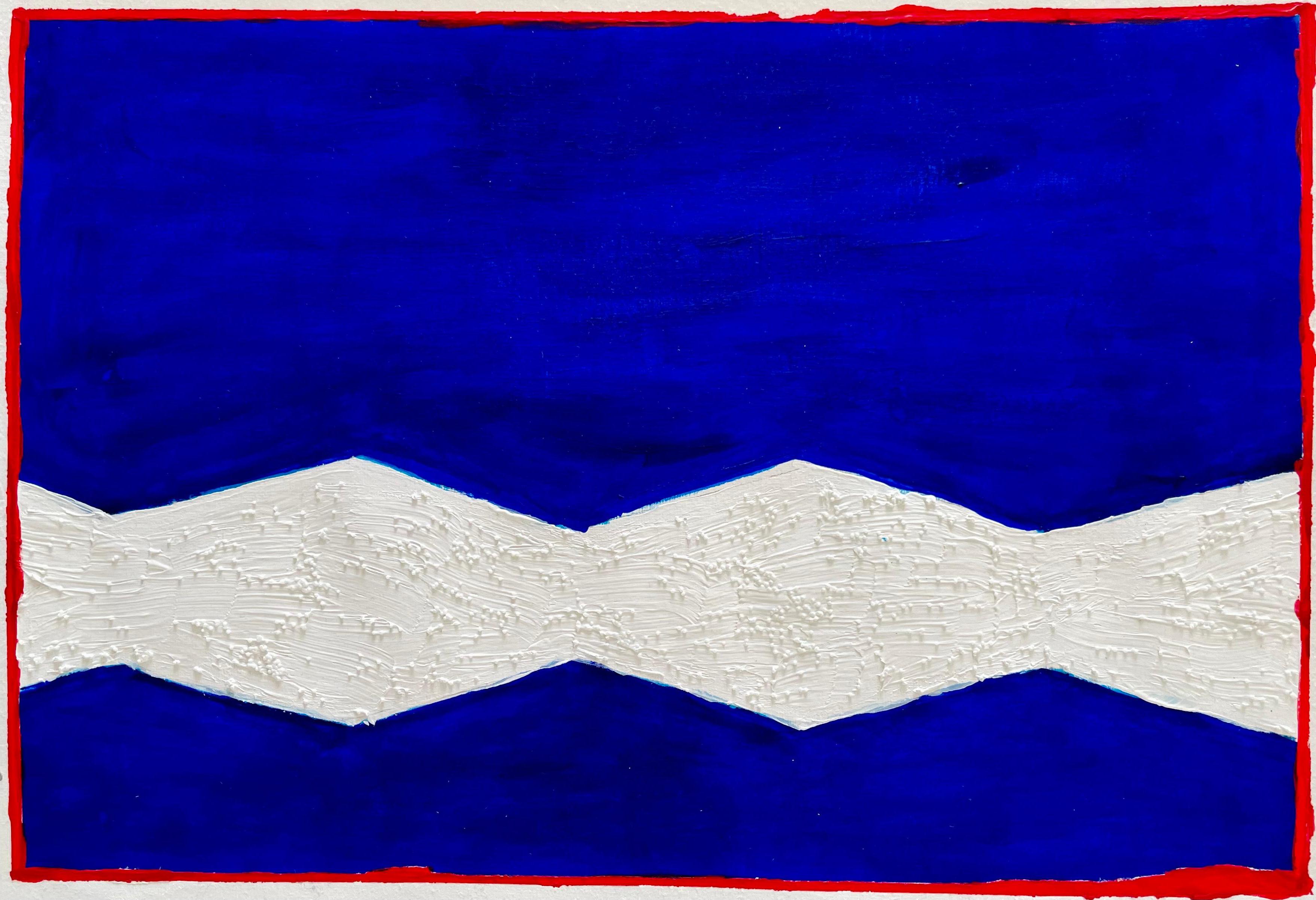 TU M’as Dit Que J’étais Beau - Textured Acrylic on Paper, Abstract Painting 2024 For Sale 2