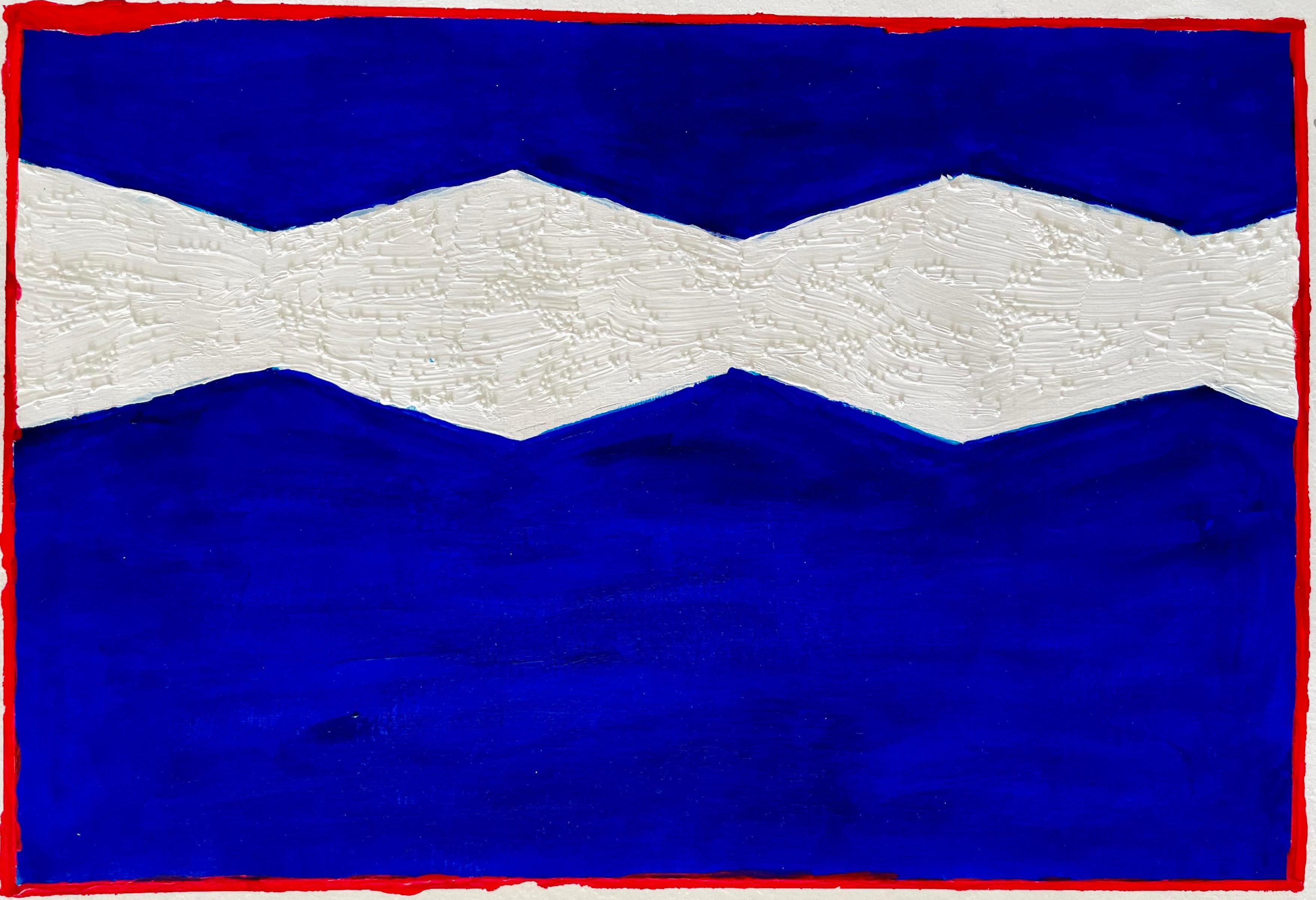 TU M’as Dit Que J’étais Beau - Textured Acrylic on Paper, Abstract Painting 2024 For Sale 4