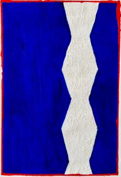 TU M'as Dit Que J'étais Beau - Pittura astratta acrilica su carta, 2024