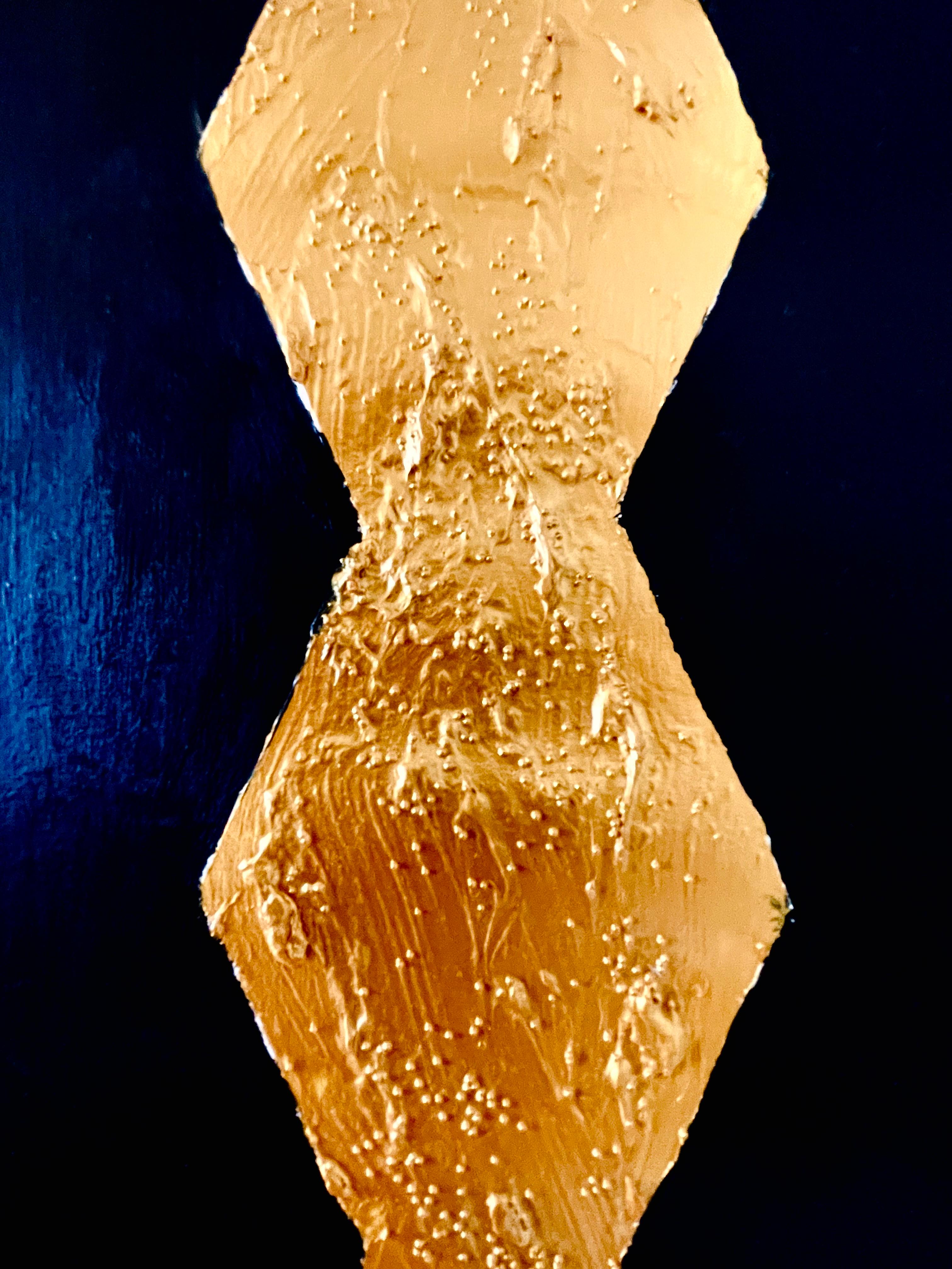 TU M’as Dit Que J'étais Belle - Textured Acrylic on Paper Abstract Painting 2024 6