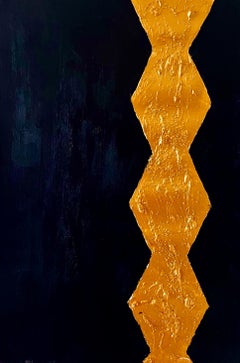 TU M'as Dit Que J'étais Belle - Texturiertes Acryl auf Papier Abstraktes Gemälde 2024